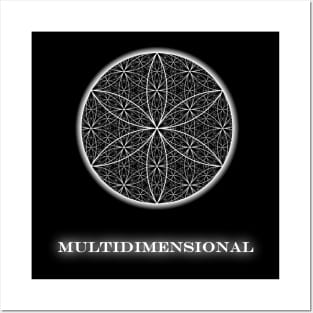 MultiDimensional Flower of Life - On the Back of Posters and Art